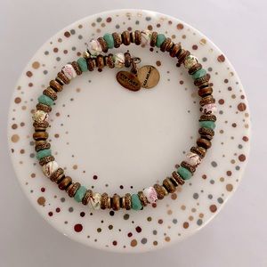 Alex and Ani Vintage Beaded Bangle Bracelet